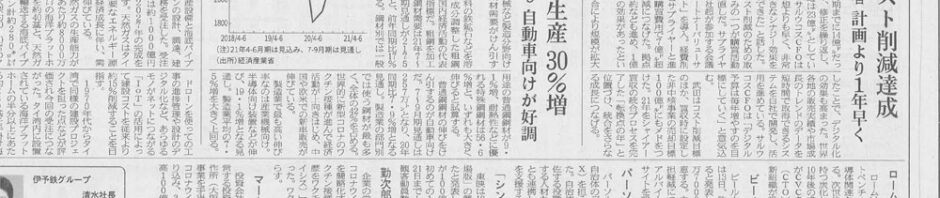 20210714日本経済新聞（粗鋼生産）