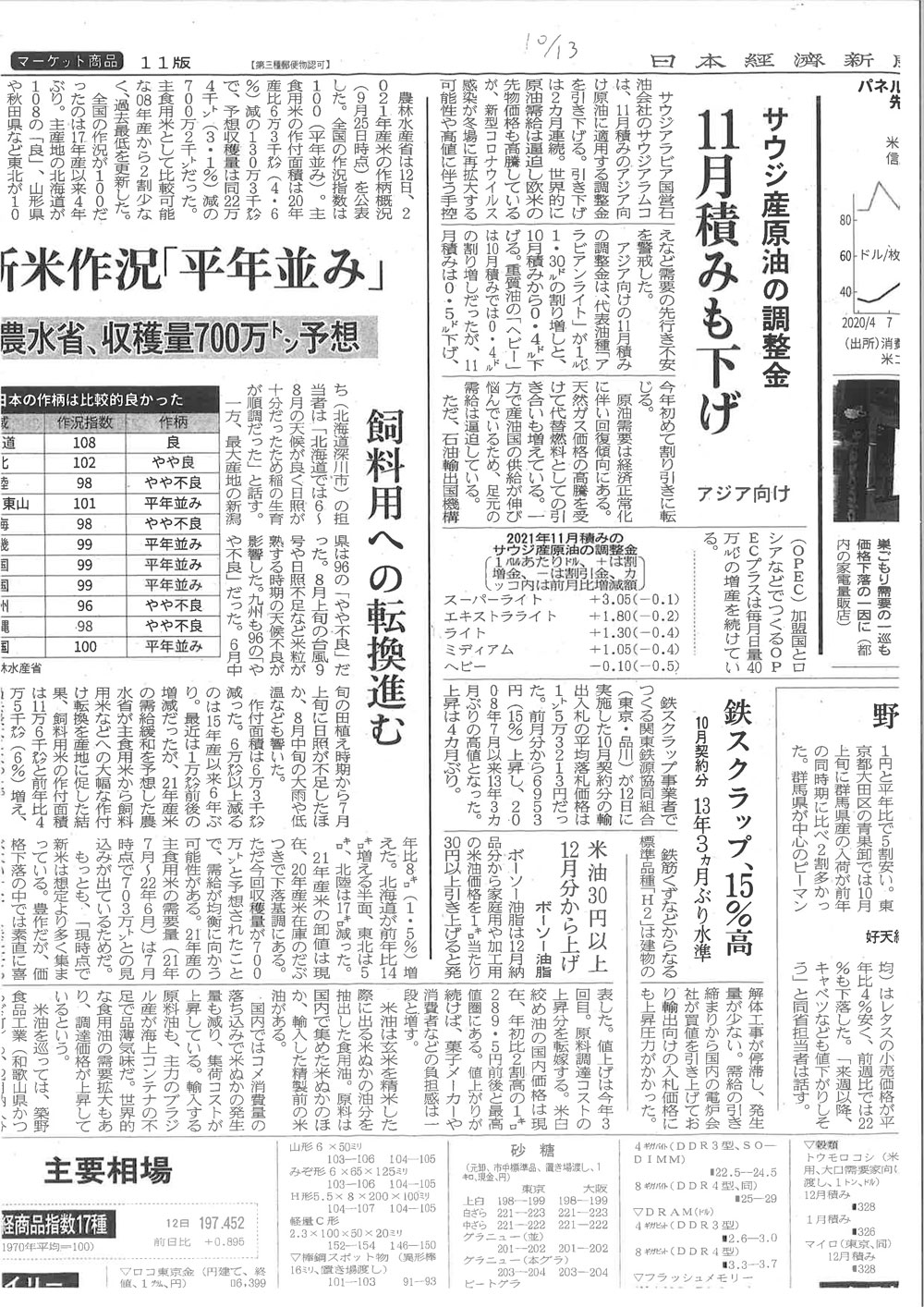 20211013日本経済新聞